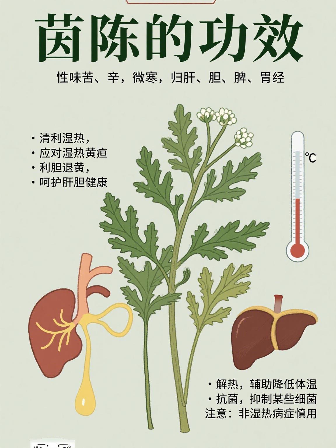 茵陈是哪个季节有药用功效? 茵陈这玩意儿，要说药用功效，春季那是杠杠的。尤其是三