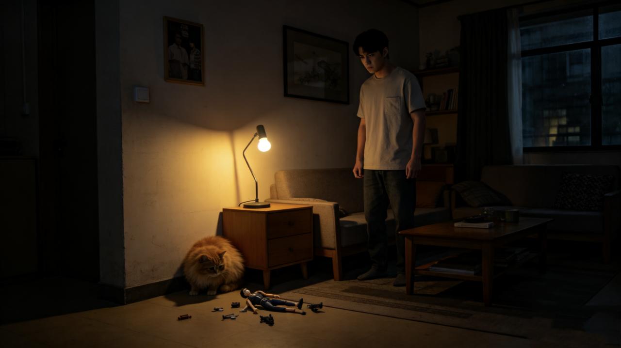 赵磊和方敏在一起三年，分手只用了三分钟。
原因是方敏养了三年的橘猫打翻了赵磊的手