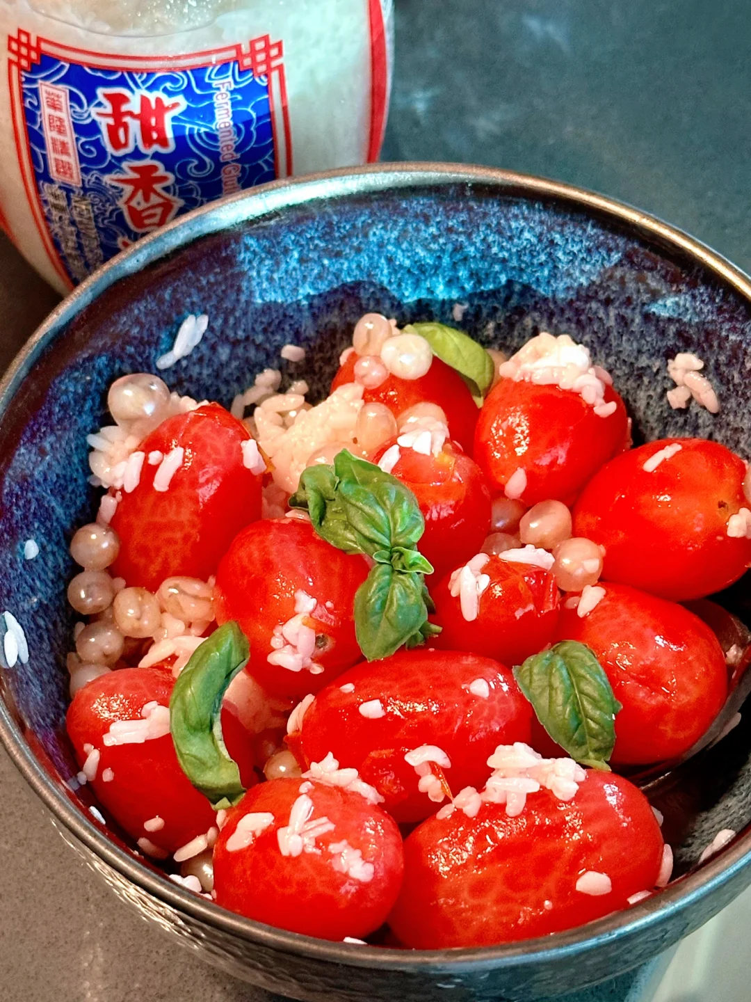 两步搞定冰镇酒酿小番茄🍅清香甘甜夏日必备