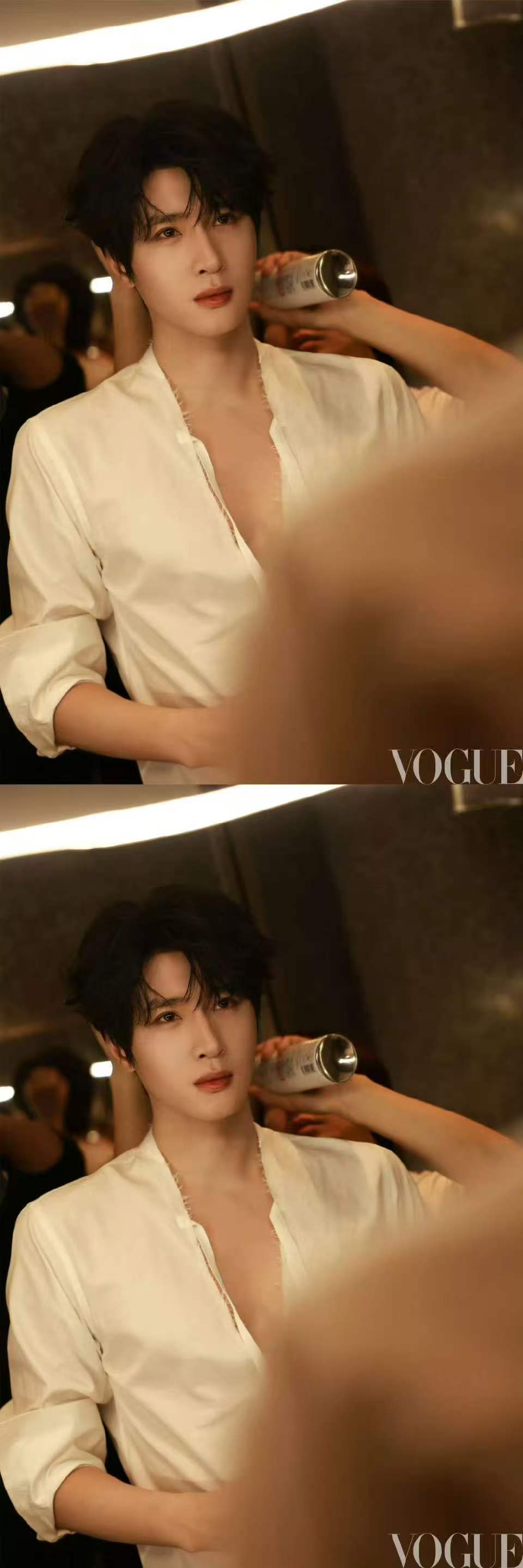 展轩白衬衫深v展轩深v白衬衫 哦莫！ 