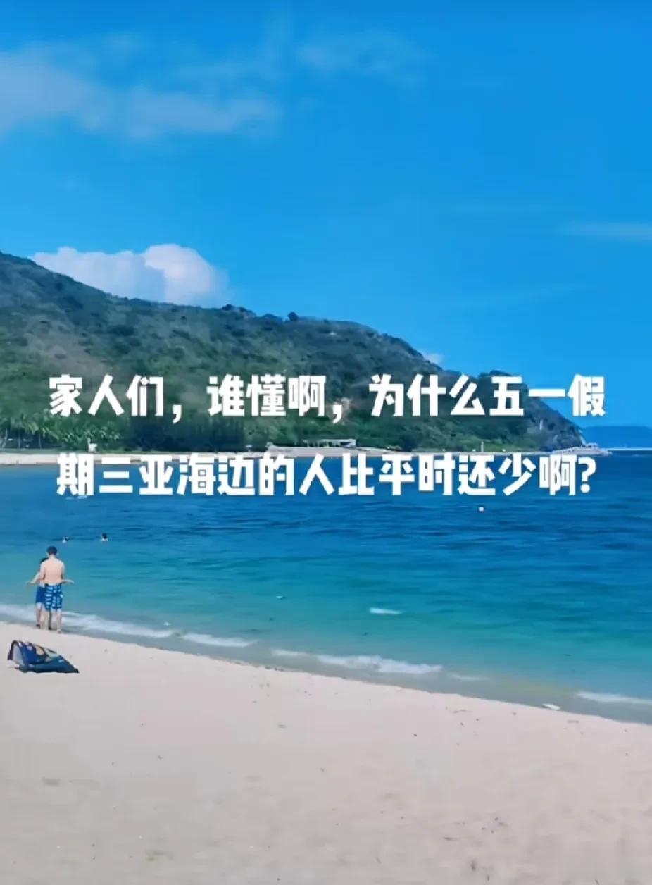 五一假期有博主去了三亚，结果发现当地的游客还没平时多。
博主好奇一问，评论区给出