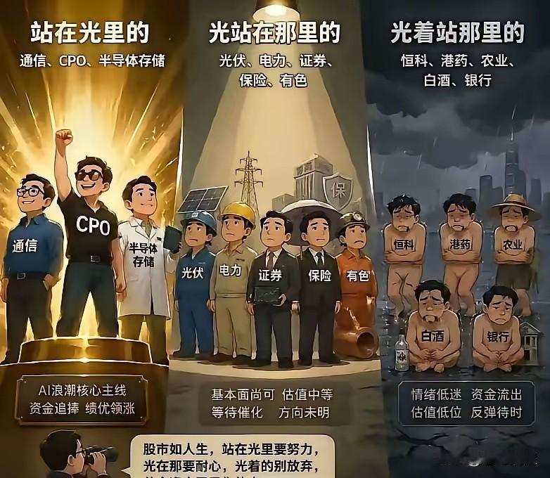 明天，看这些站在所谓的光里的怎么死！股市从来只有赢家和输家，只有收割者和被收割者