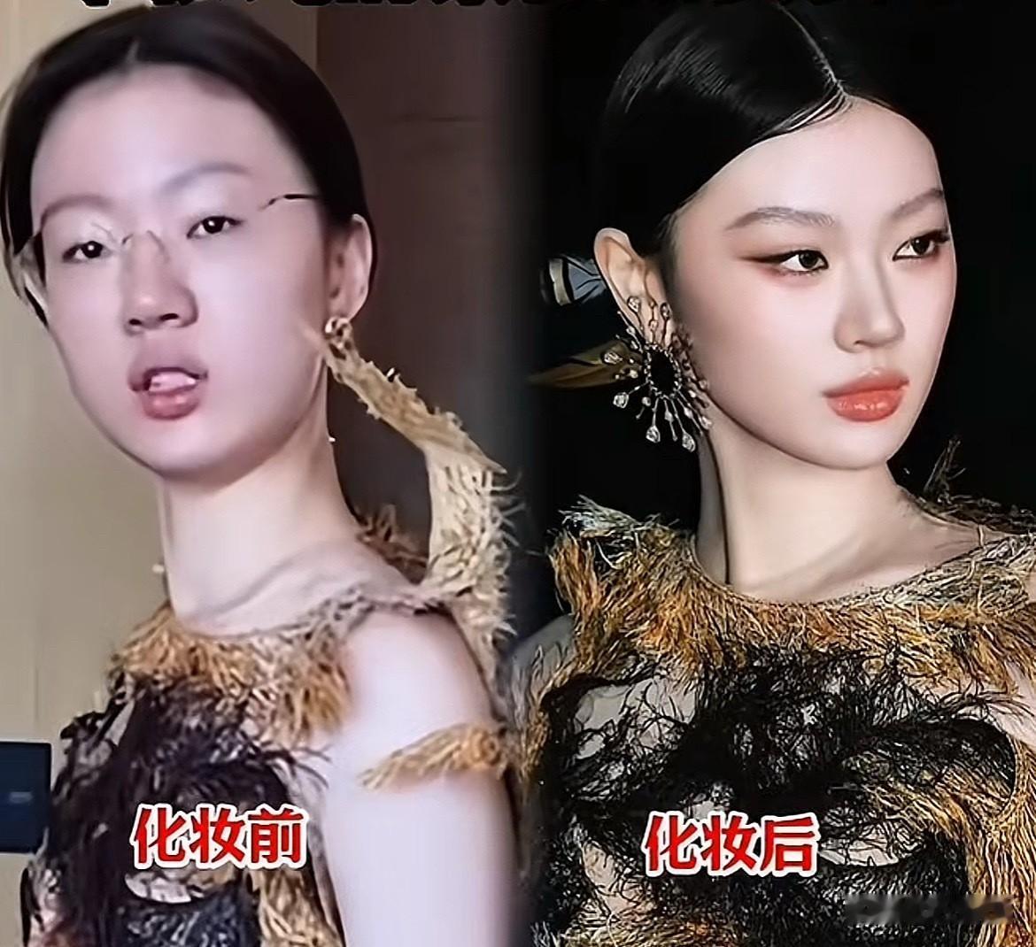23岁单依纯妆前妆后巨大反差萌翻网友‼️网友直呼：这波操作太强了
单依纯参加某品