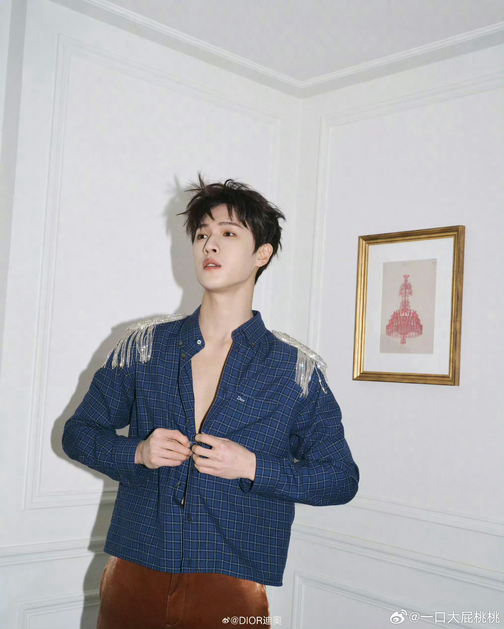 李昀锐率先发布Dior 2026秋冬大秀造型预告， 秀场见！！巴黎时装周Dior