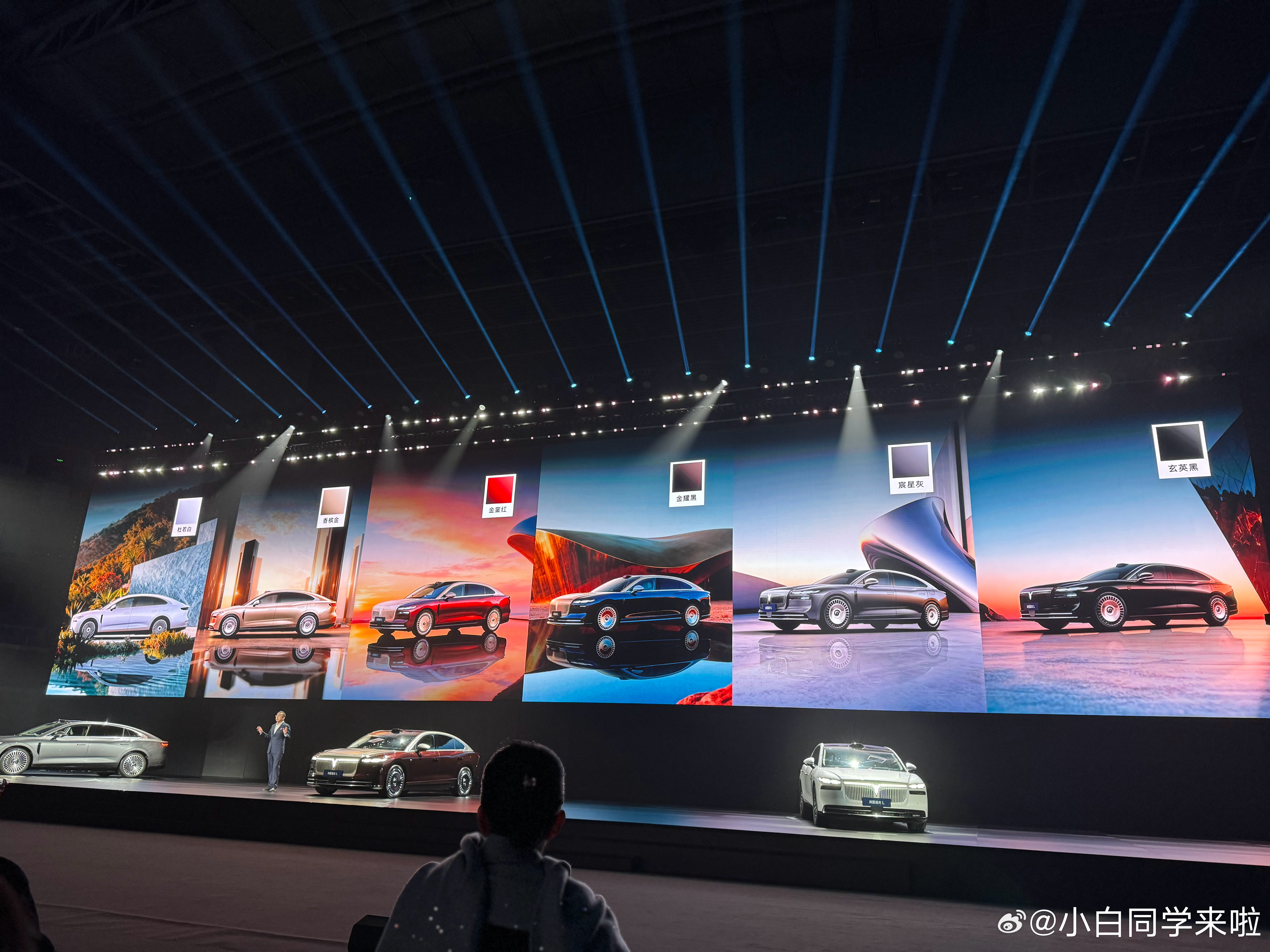 岚图追光L 几种不同的外观颜色，我个人毕竟推荐双拼色。 30万级豪华轿车首选岚图