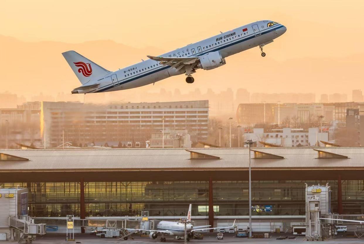 C919将首次执飞国际商业航线：8月12日起，国航北京首都—乌兰巴托航线将启用C