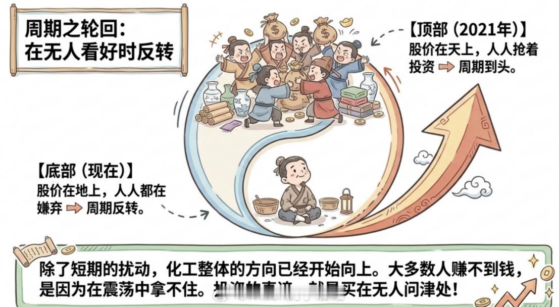 加仓，化工库存见底了！继续看好化工大周期。最近我研究了一下化工，我发现化工的库存