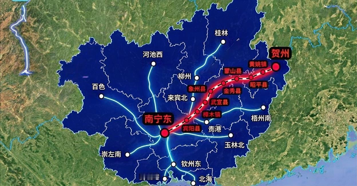 这条路铁路，你觉得有必要修建吗！广西铁路布局 广西高铁路网 目前广西所有城市都有