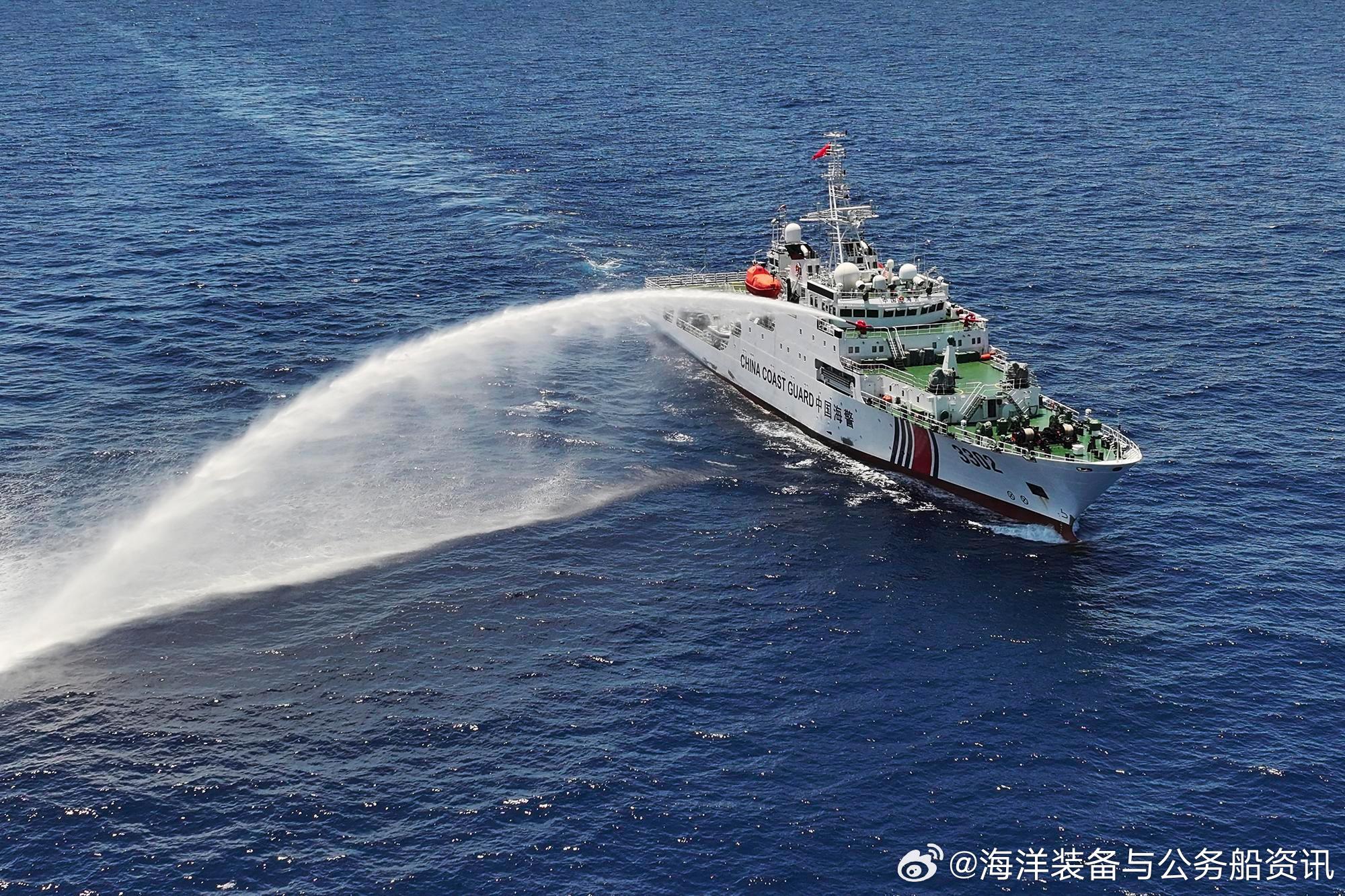 南海维权巡航专项 【海警】新华社记者5月12日前后拍摄的一组照片，直属第三局的中