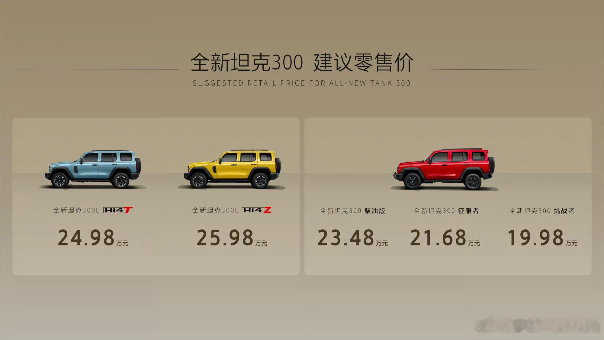 全新坦克300这个价格您还满意吗？大切现在卖多少了你们知道吗？24万多，嗯？全新