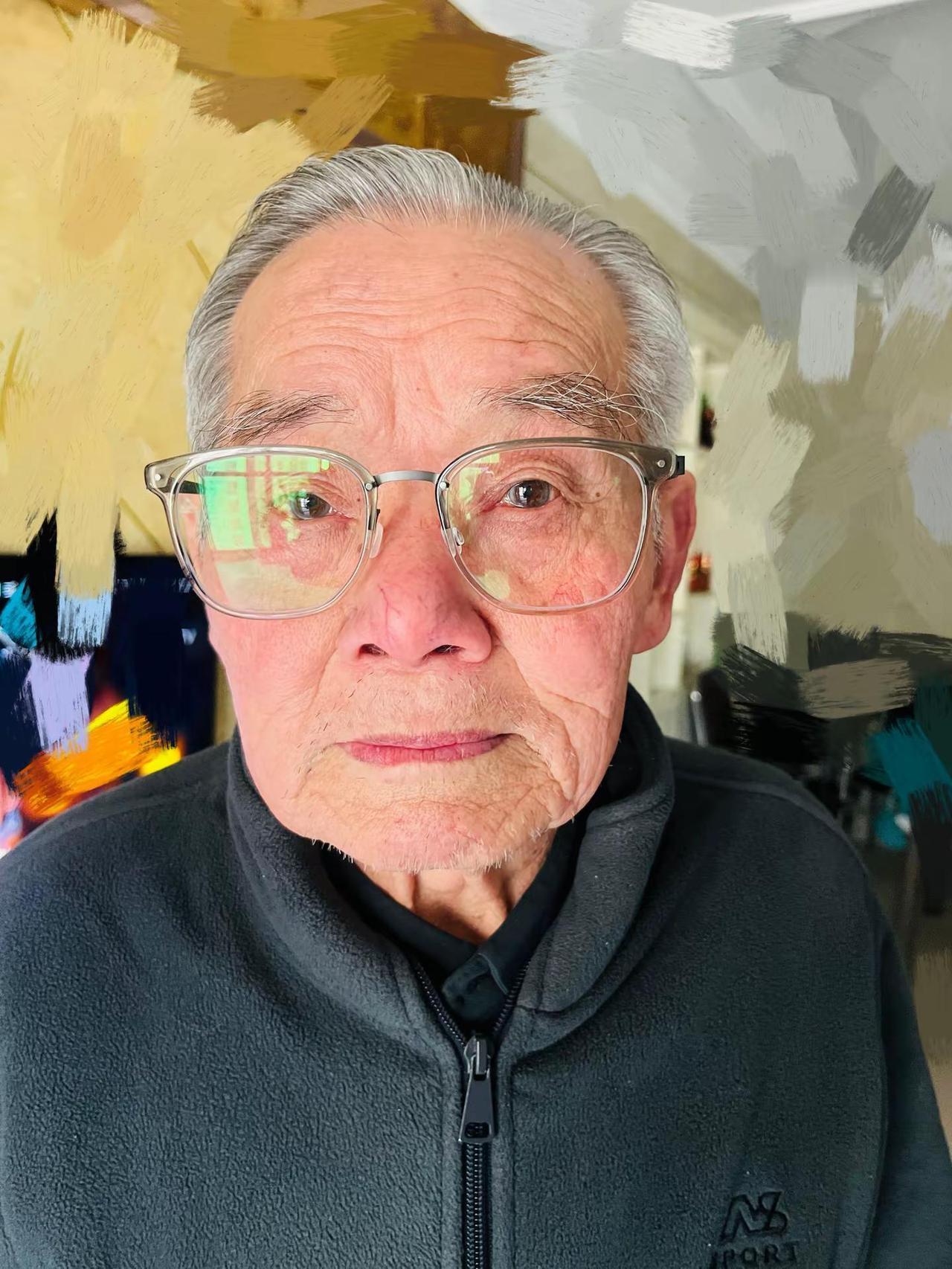 时间真是无声无息。我的爷爷 白须老人 戴眼镜的老头 老人