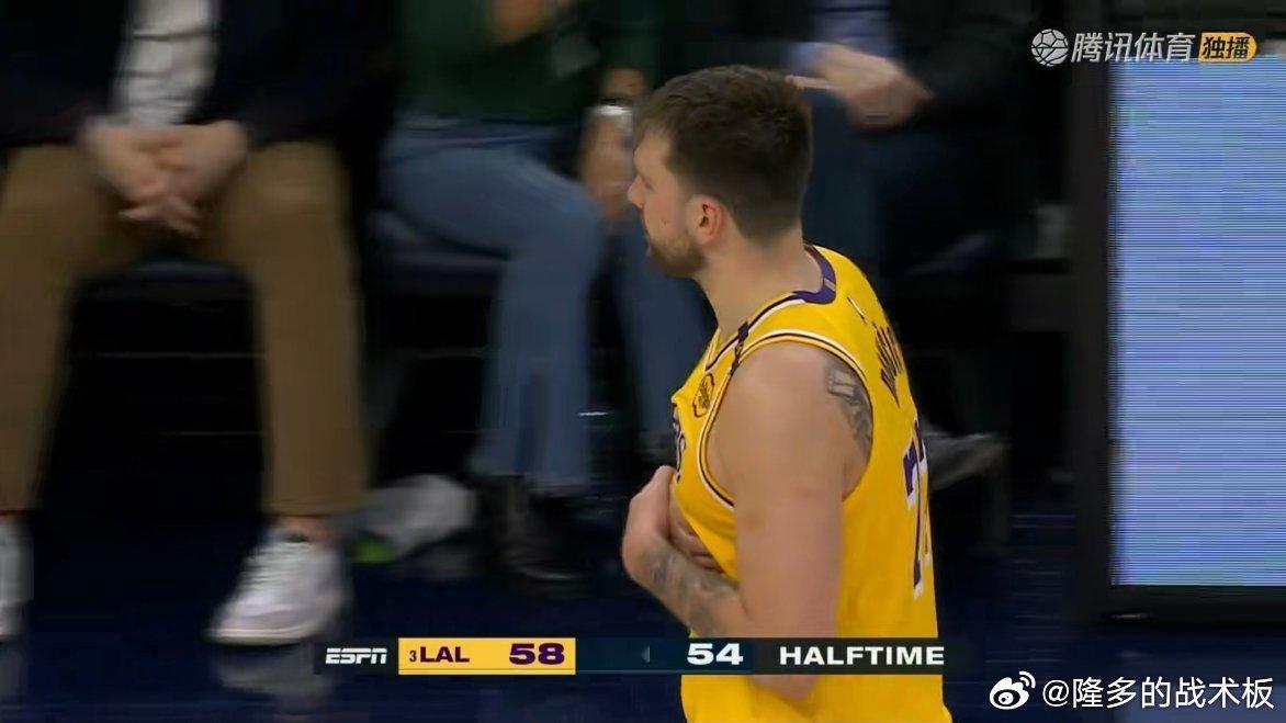 半场，湖人58-54领先森林狼！有什么想说湖人vs森林狼 ​​​