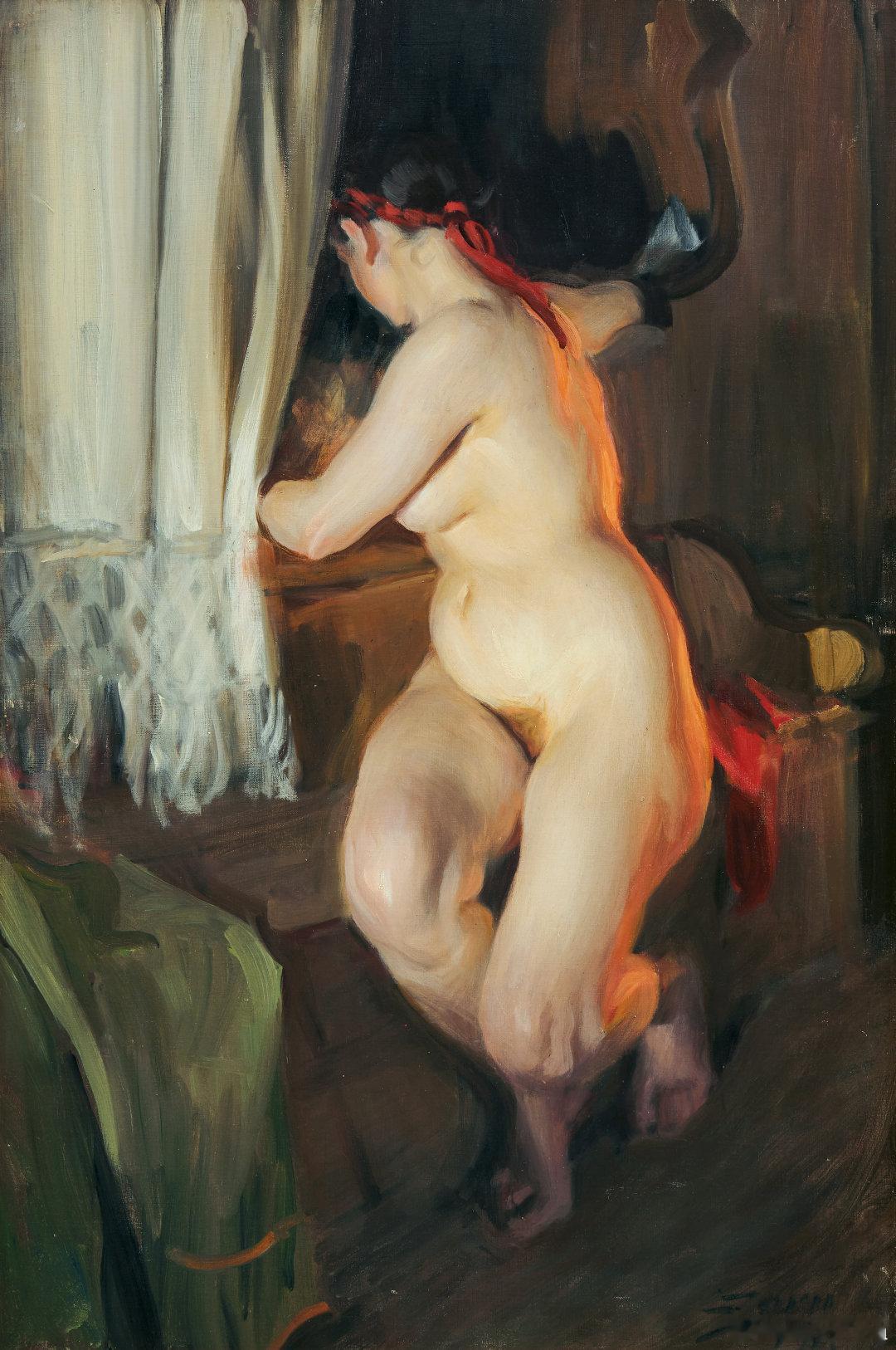 #西洋历史文化鱼缸[超话]# 瑞典著名画家安德斯·佐恩（Anders Zorn，