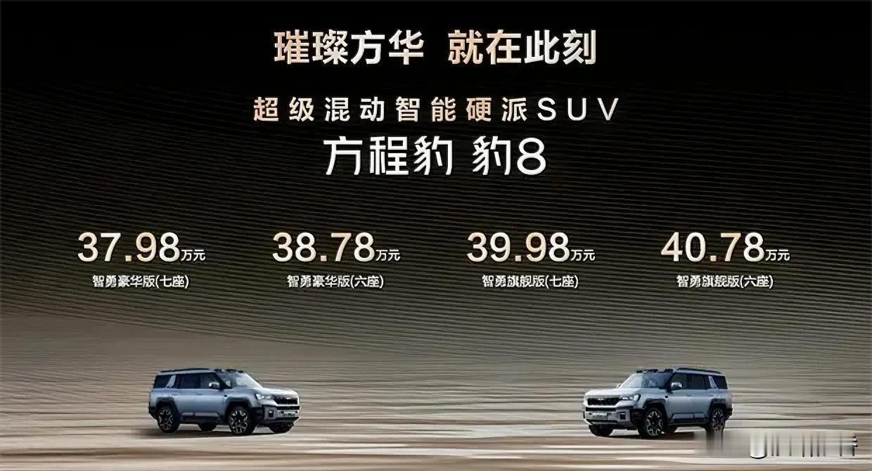 小米雷军没想到，何小鹏没料到，马斯克更是万万想不到，一觉醒来，比亚迪方程豹豹8正
