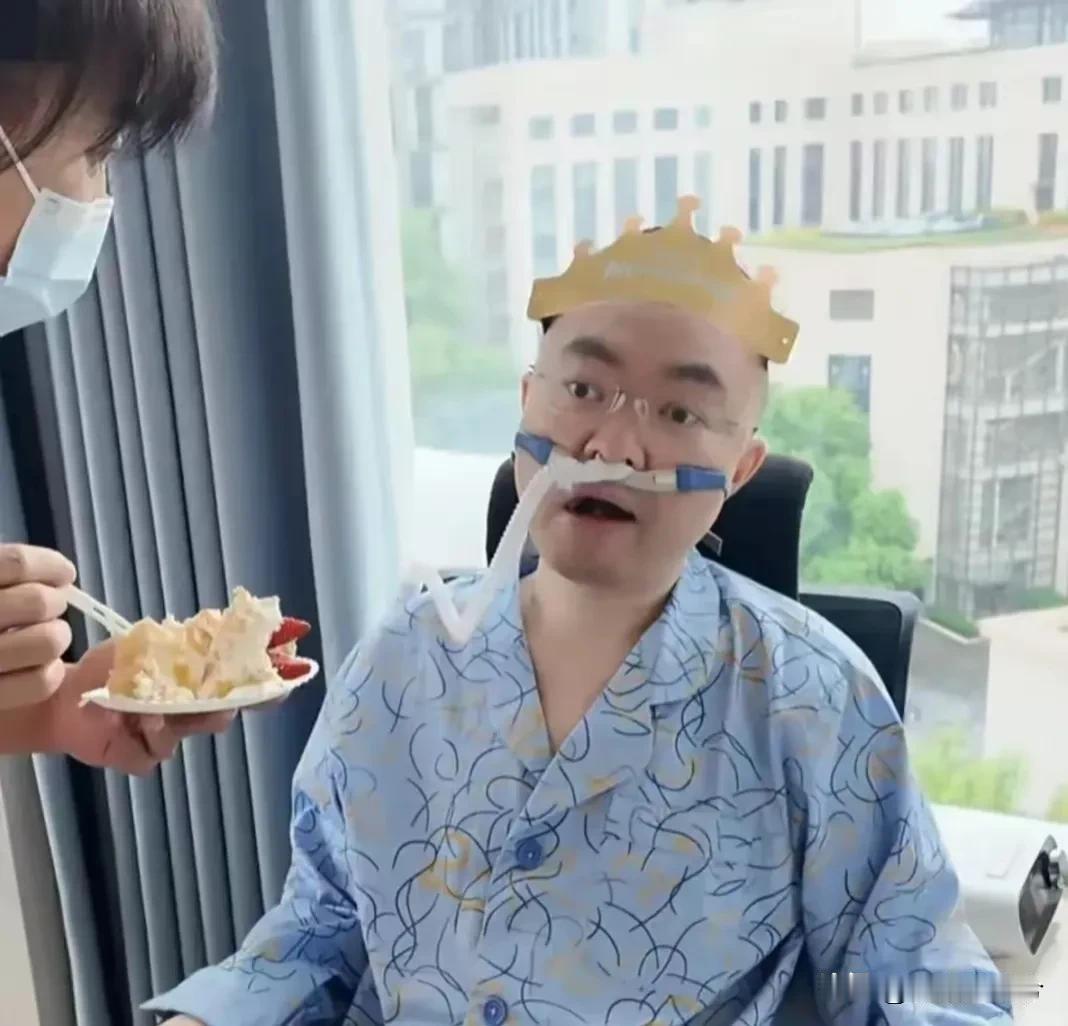 非常难过，蔡磊身处绝境，想到是病友和家人，为攻克疾病捐献自己的身体做有价值的研究