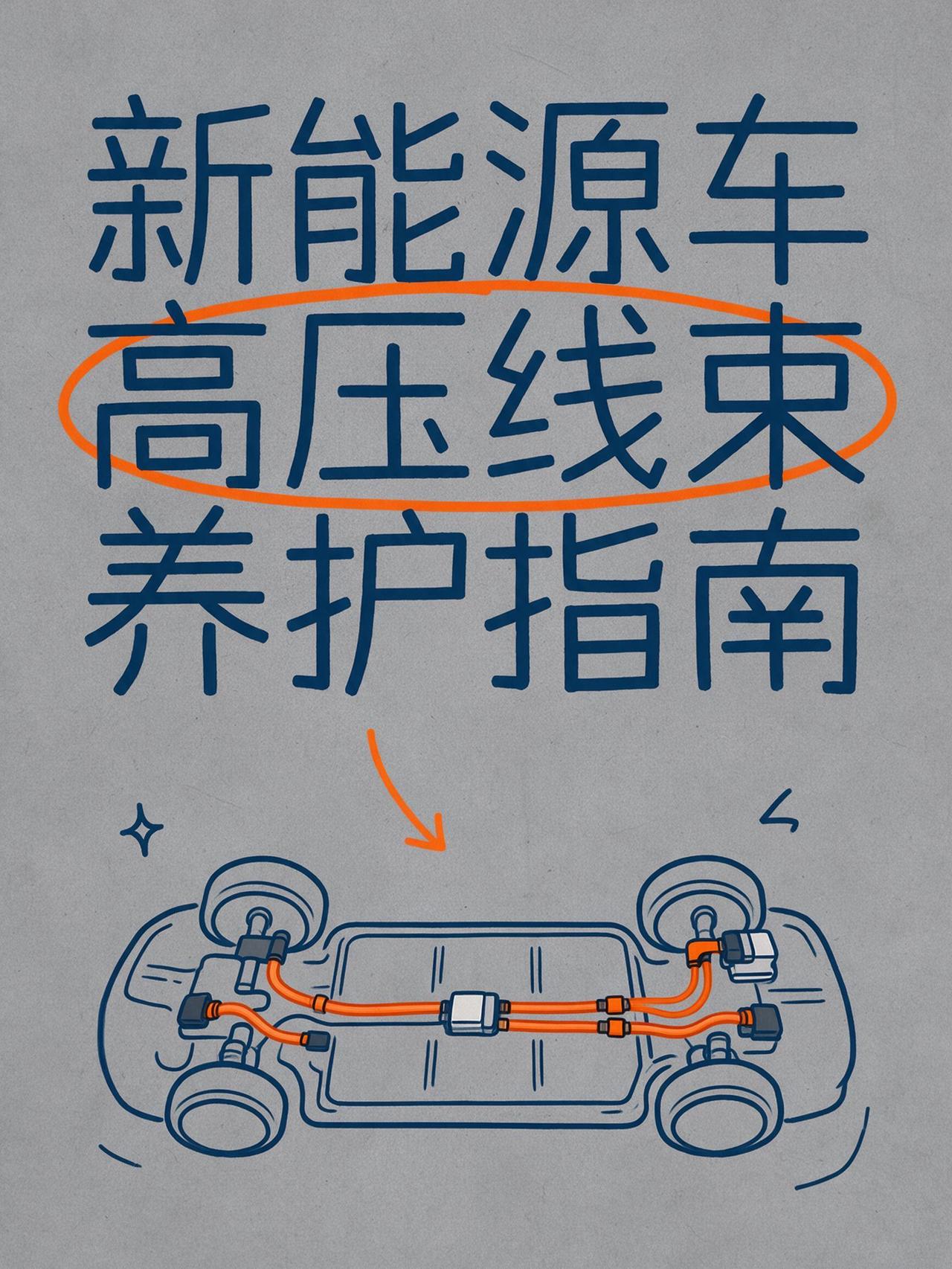 高压线束与接插件养护，新能源车看不见的高压安全件！
大部分电车车主保养只盯着电池