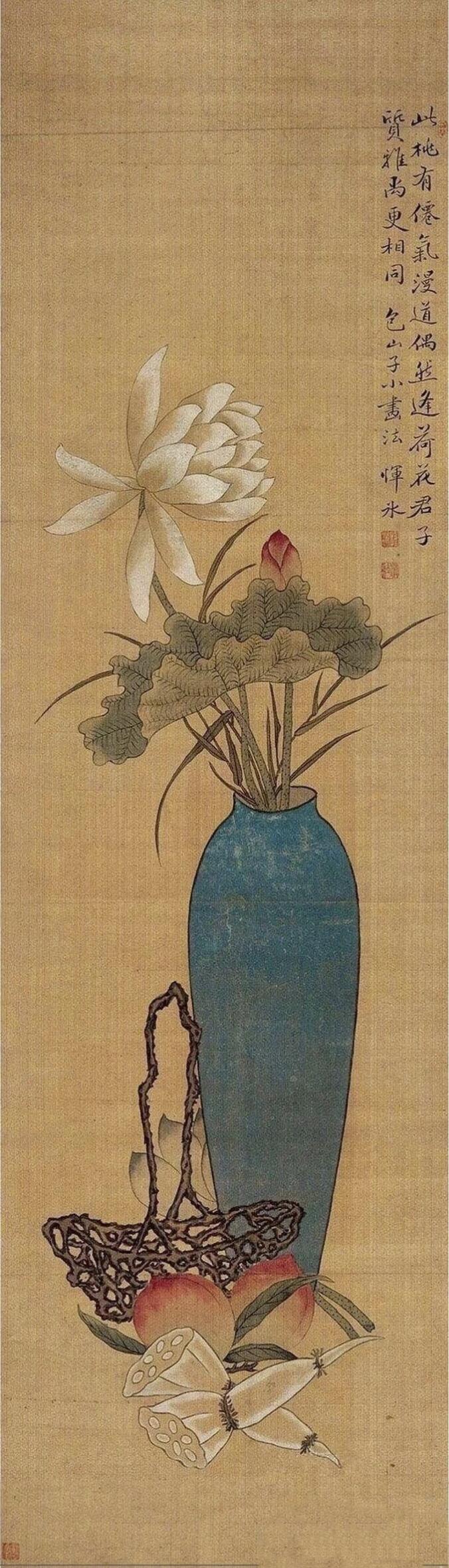 🌸品诗:桃花一簇开无主，可爱深红爱浅红？——《江畔独步寻花·其五》
🌸赏画: