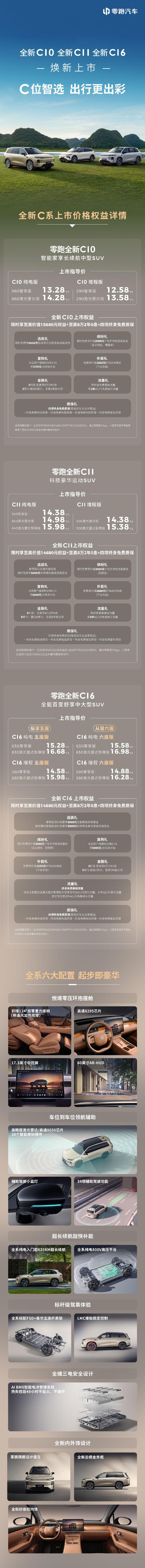 零跑C系列刚刚完成改款上市，我的感觉是，零跑现在真的不像新势力了。
以零跑C10