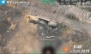 时间：10月29日
地点：阿瓦迪夫卡北部一处乌军掩体
事件：该掩体被俄军无人机击