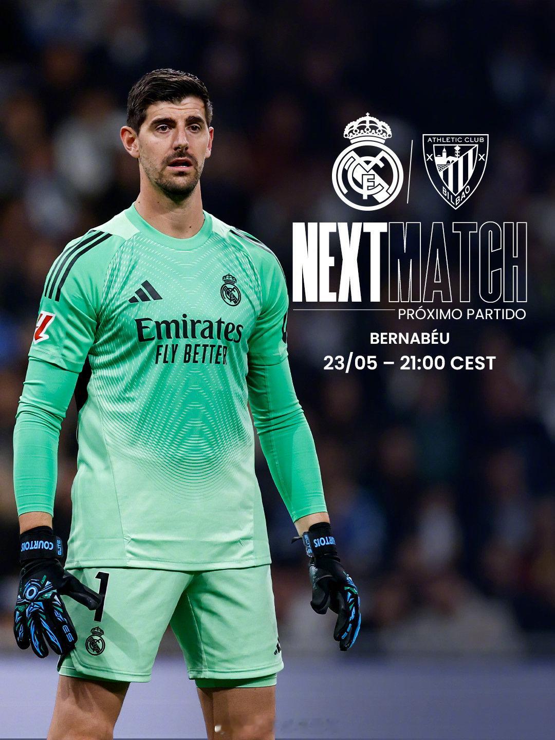 比赛预告👉西甲第38轮⚽️皇家马德里🆚毕尔巴鄂竞技⏰北京时间5月24日03: