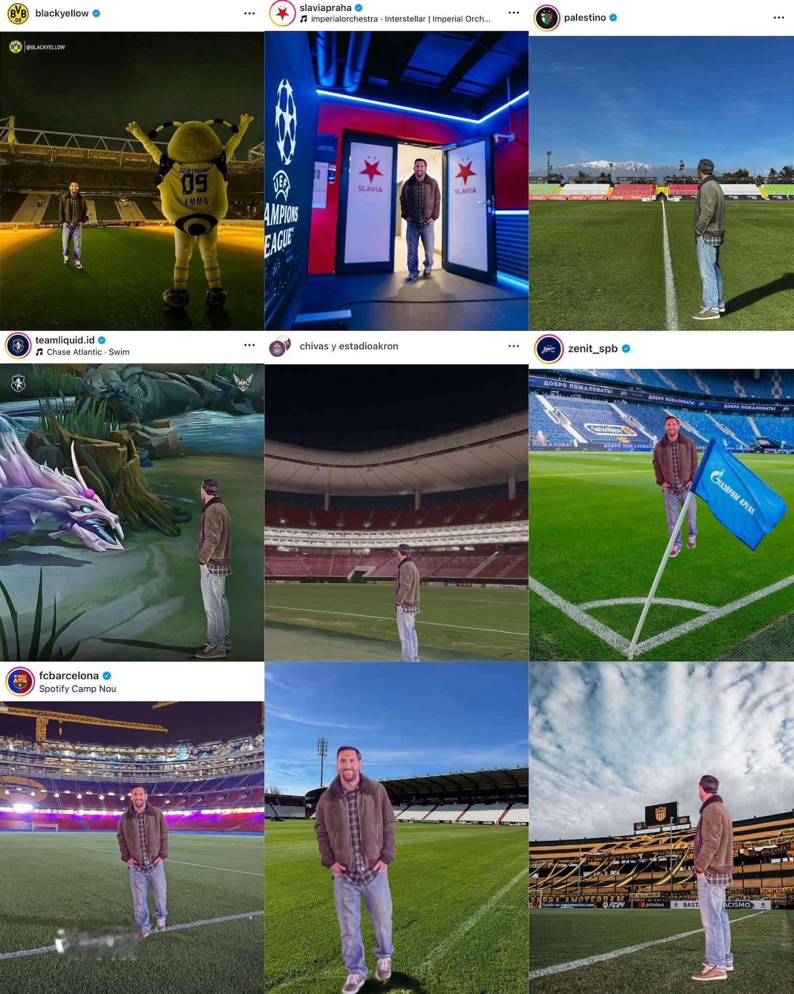 梅西最近真的好忙呀，无处不在