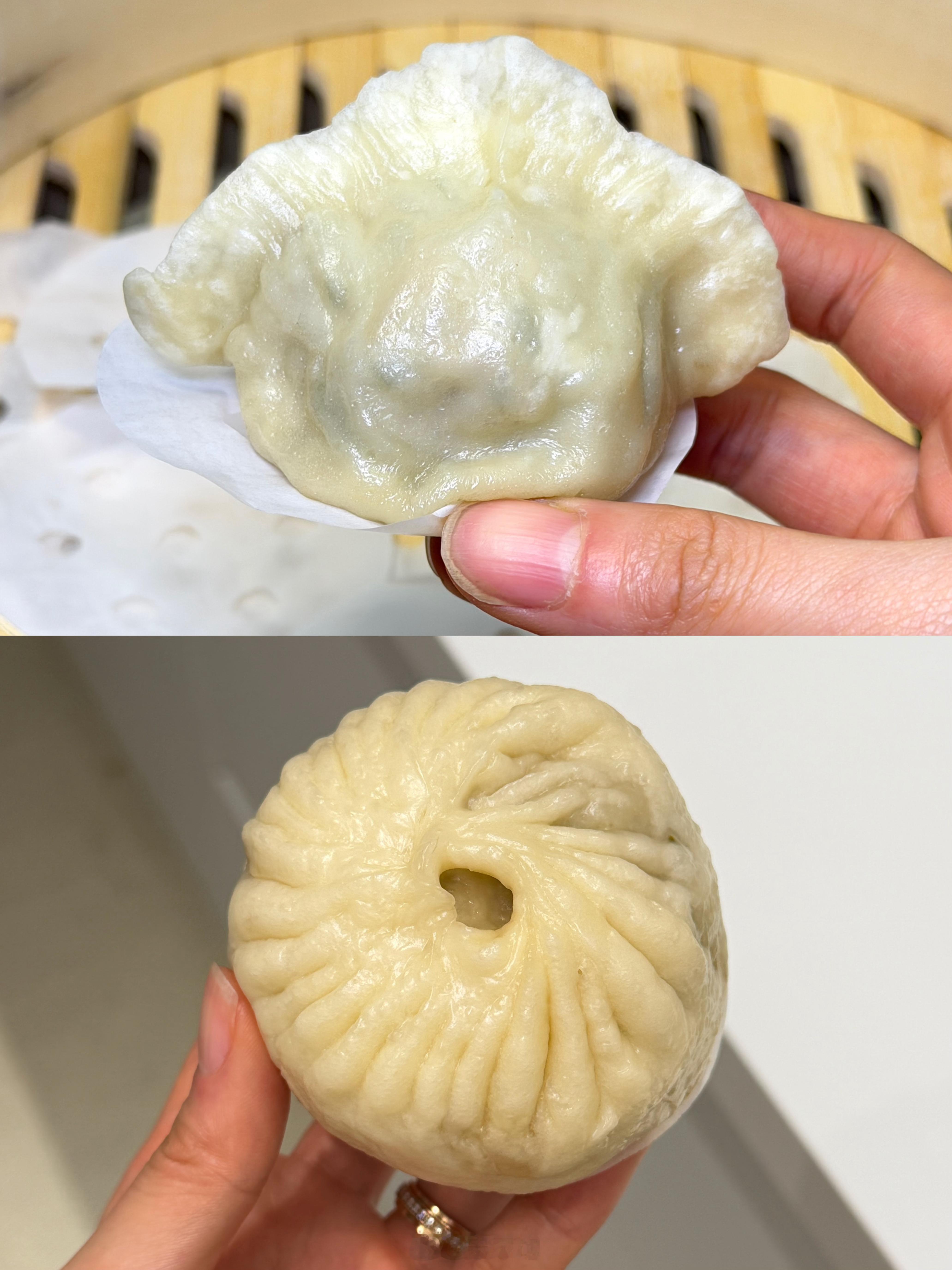 萝卜酱肉馅包包子，烫面发面的都可香了！ 