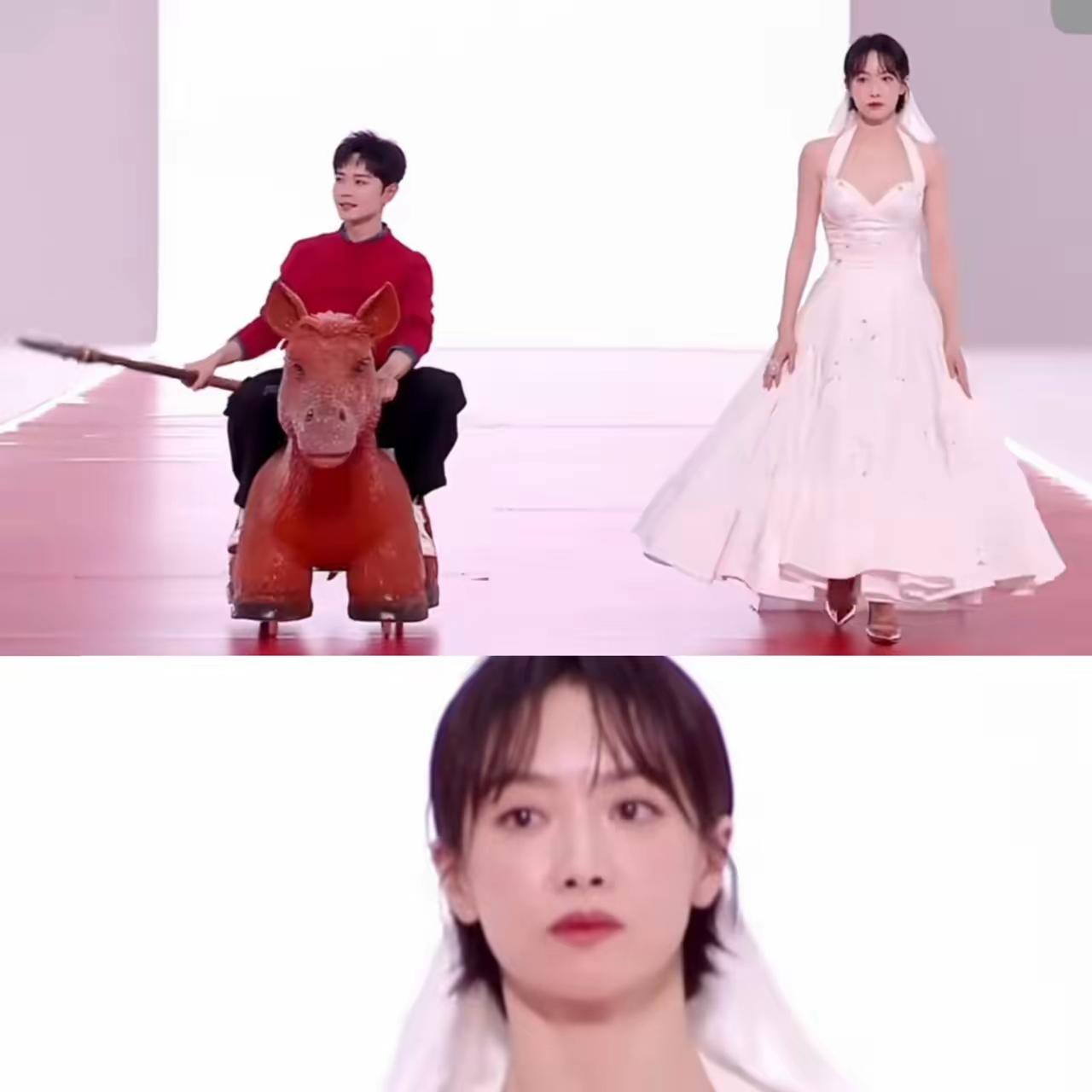 网友说曹俊骑小马走红毯是为了掩饰身高劣势
仔细想想还真有可能啊
这也不是啥“抽象