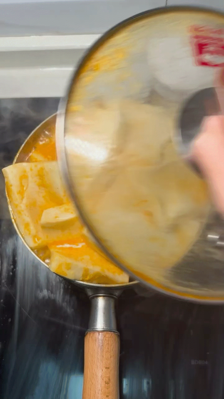 📕刷到博主煮泡面，打开锅盖这个千页豆腐好可爱 