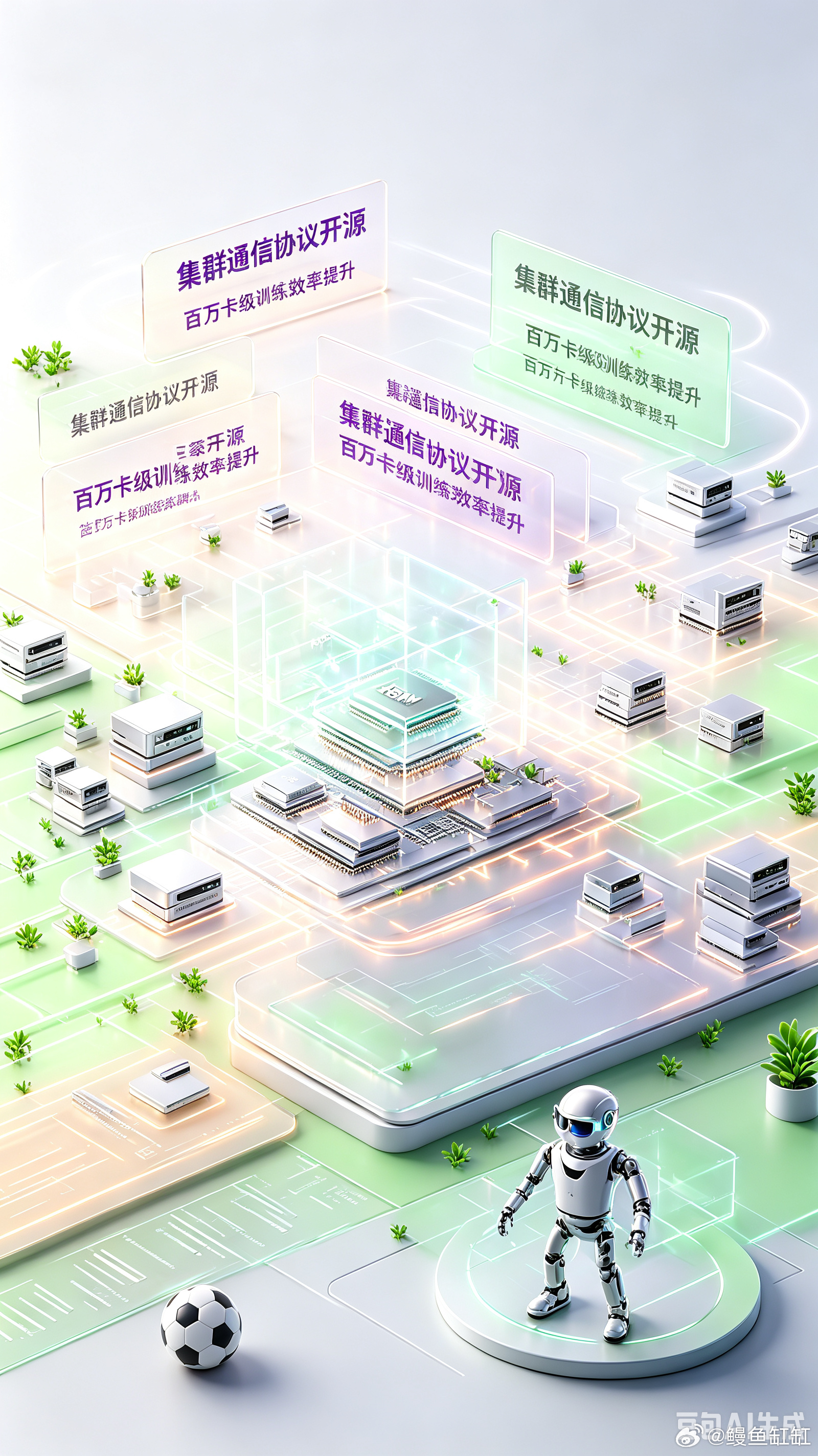 英伟达今天开源MRC集群通信协议，专门针对百万卡级别的超大规模AI训练集群优化数