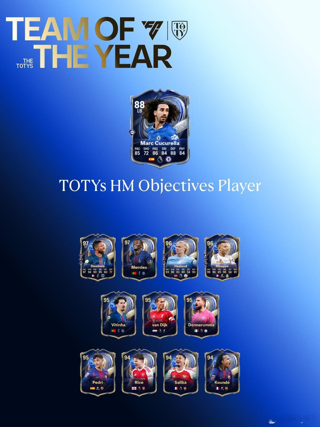 1月17日新增目标任务：✦ TOTY 实时赛事 1✦ TOTY 实时赛事完美主义