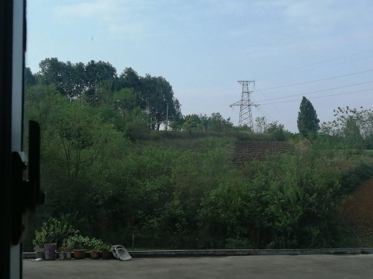 推开窗户，是这样的一窗青山，幽静，偶有鸟鸣。
这是二楼，视线中的屋顶是院子里面的