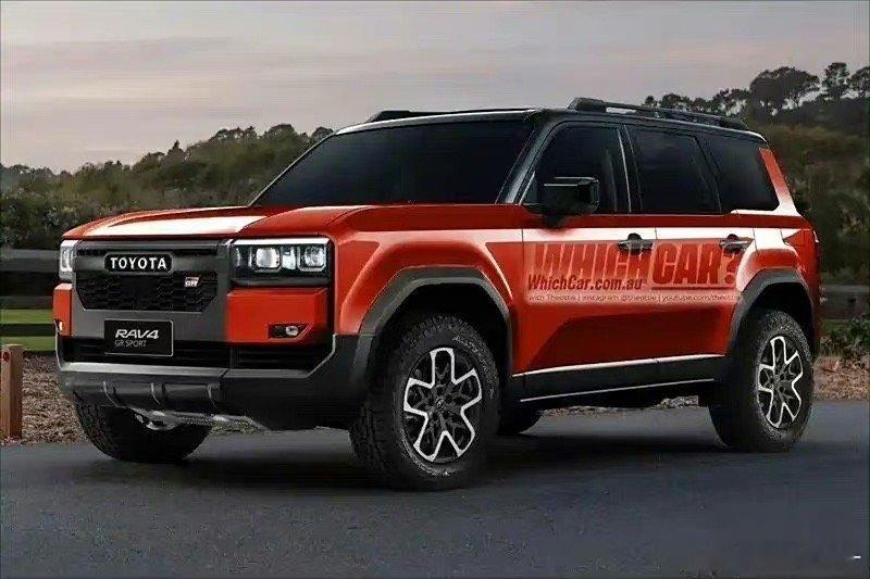 #汽车[超话]# 全新丰田RAV4假想图，按照新款普拉多造型进行设计，很硬朗的外