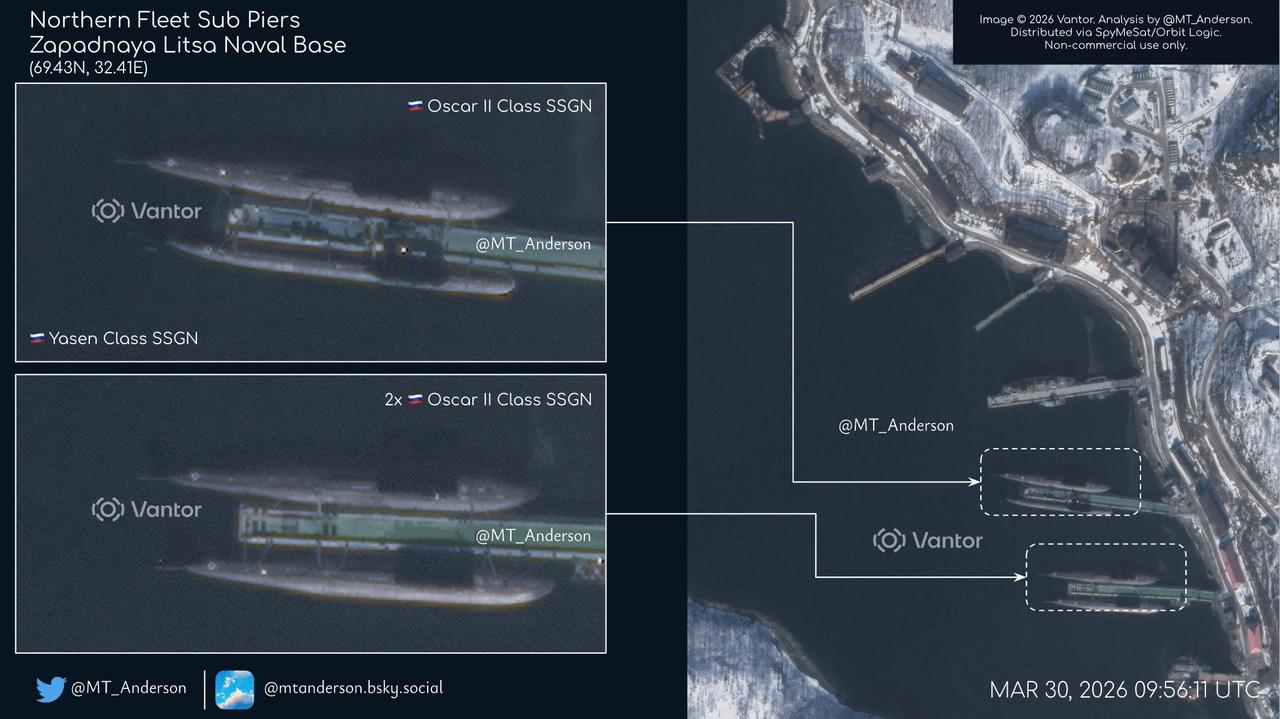 俄罗斯海军北方舰队核潜艇基地