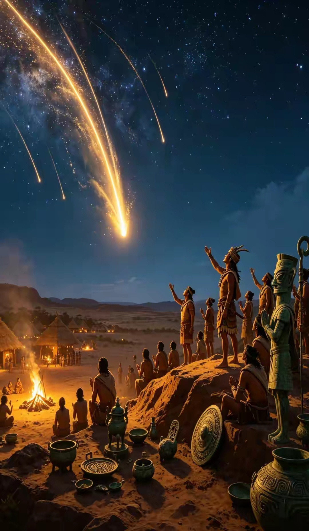 三星堆首次发现陨铁器三星堆这件器物为纯陨铁锻造，显示出独特的冶金传统，足以证明古