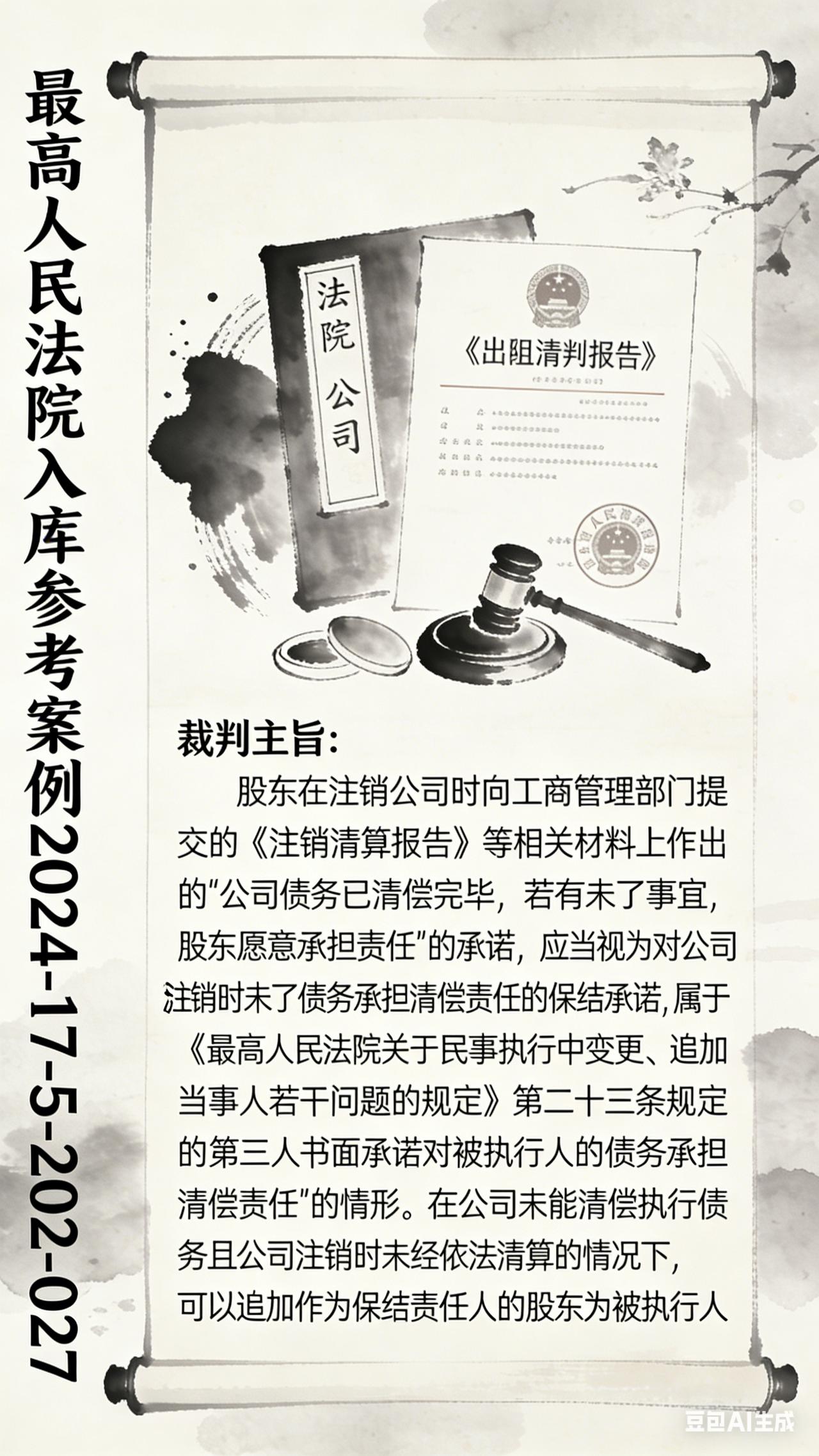 最高人民法院入库参考案例
2024-17-5-202-027
裁判主旨
股东在注