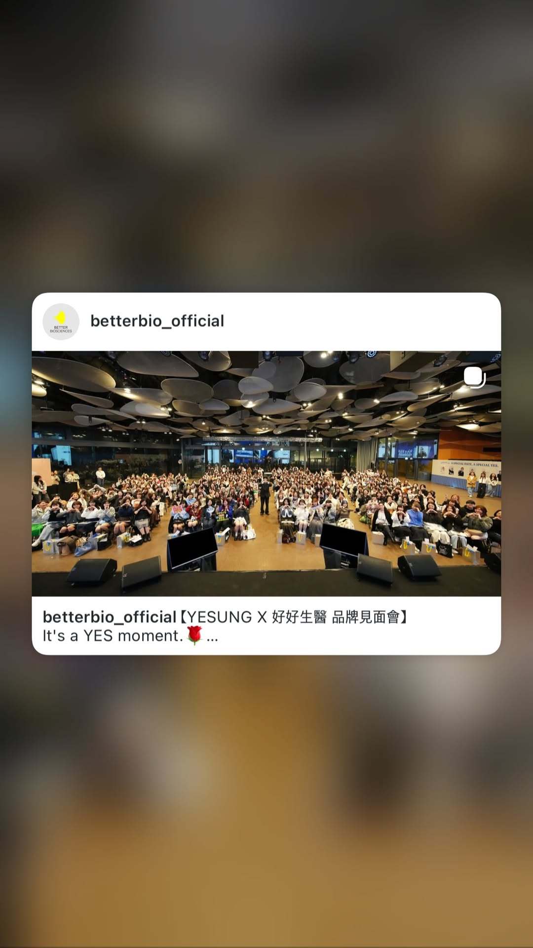 “CB百蓝_。 260214金钟云 ins story更新两则： 