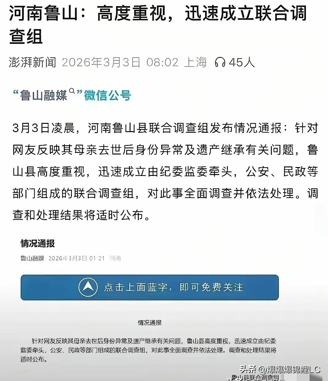 鲁山那个舅舅的事儿，看得我脊梁骨发凉。

市里调查组刚进驻，原本装聋作哑的亲戚全