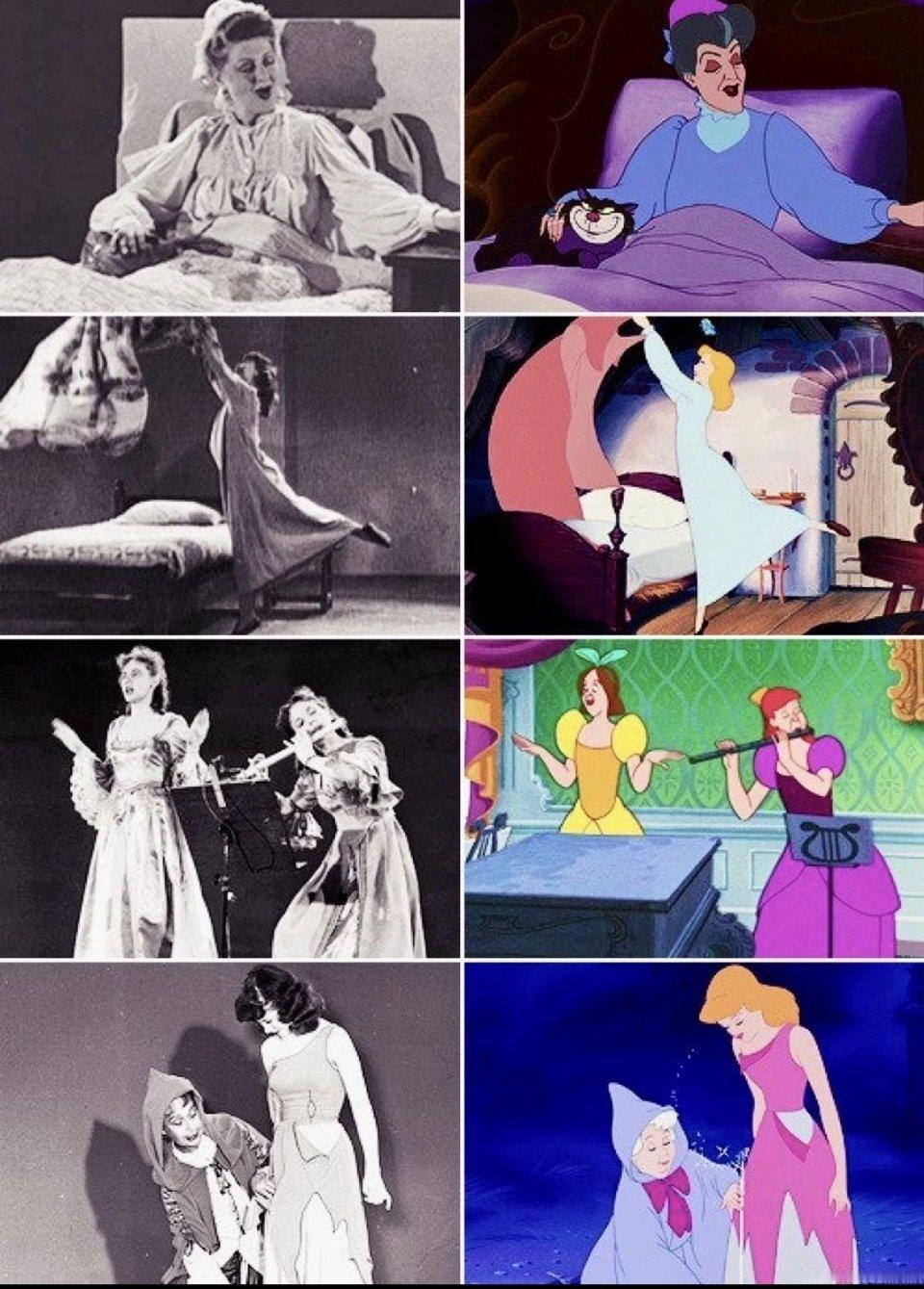 原来早期迪士尼动画都是有真人参考的，怪不得这么灵动 