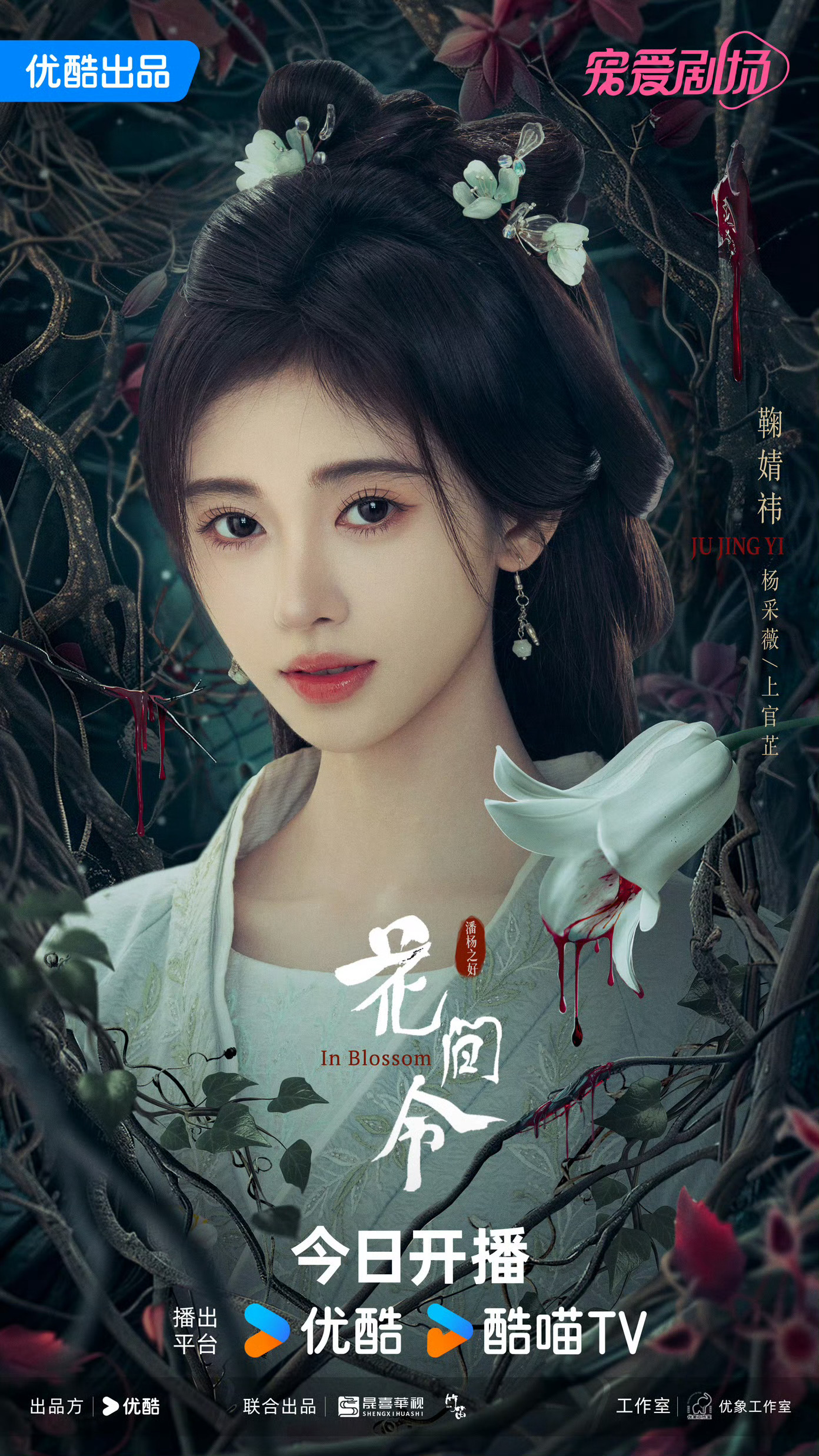 鞠婧祎优酷平台双破万一番女主两个惊讶——❶我竟然不知道《花间令》也破万了。❷24