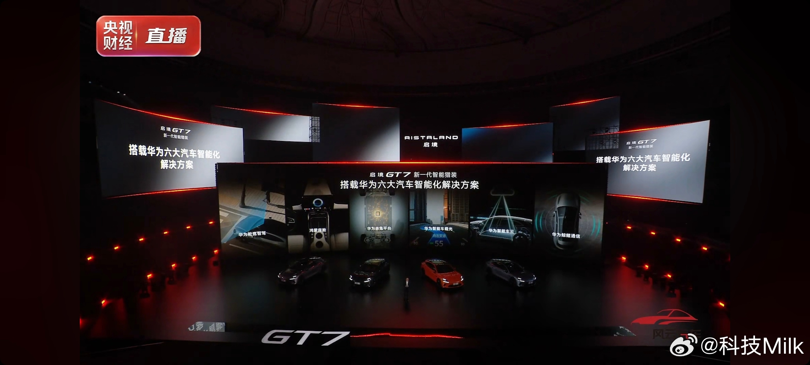 启境GT7搭载华为六大汽车智能化解决方案，华为乾崑智驾，鸿蒙座舱，华为赤兔平台，