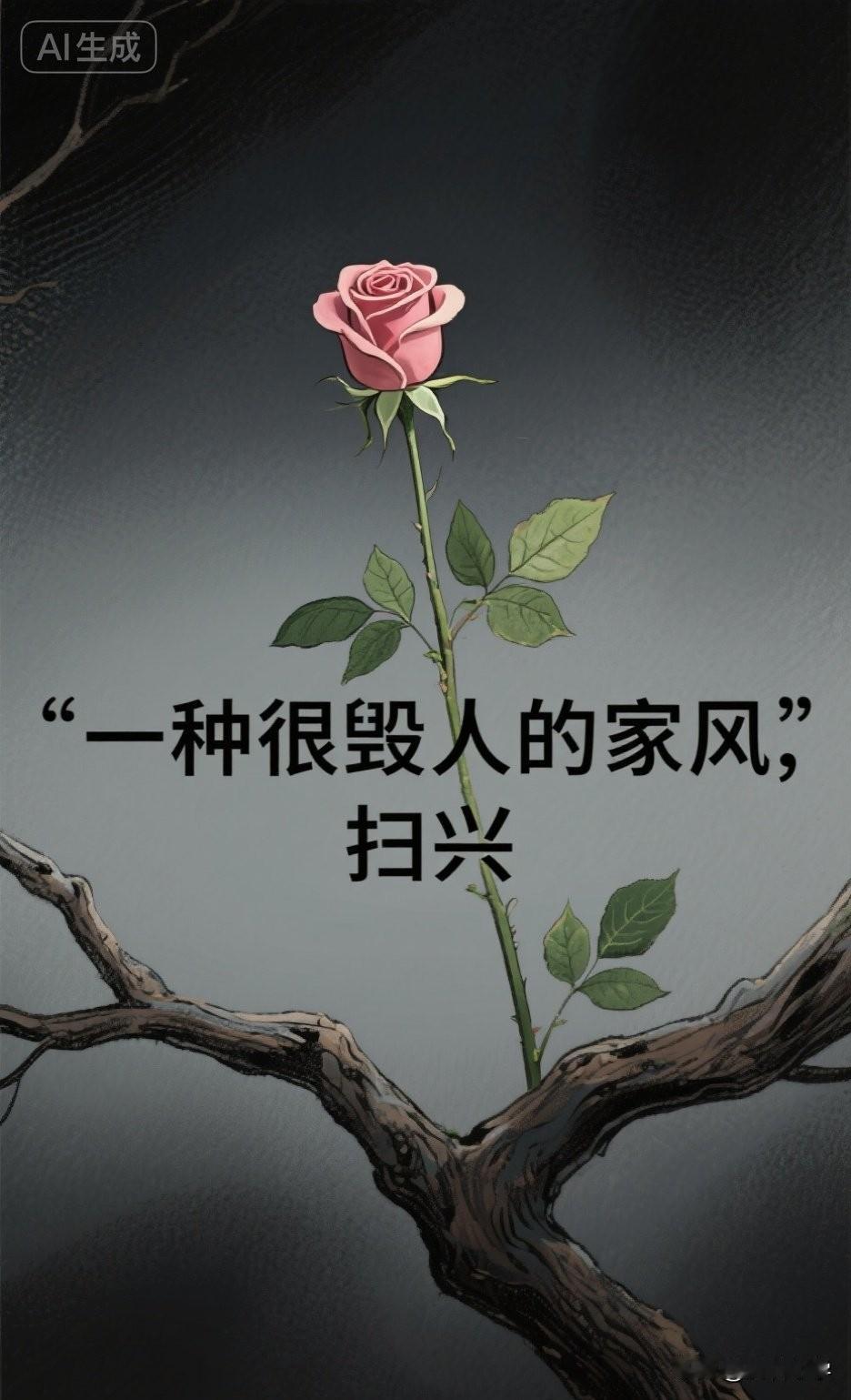 一种很毁人的家风，扫兴

你有没有见过这样的家庭？

孩子兴高采烈地说：“妈，我