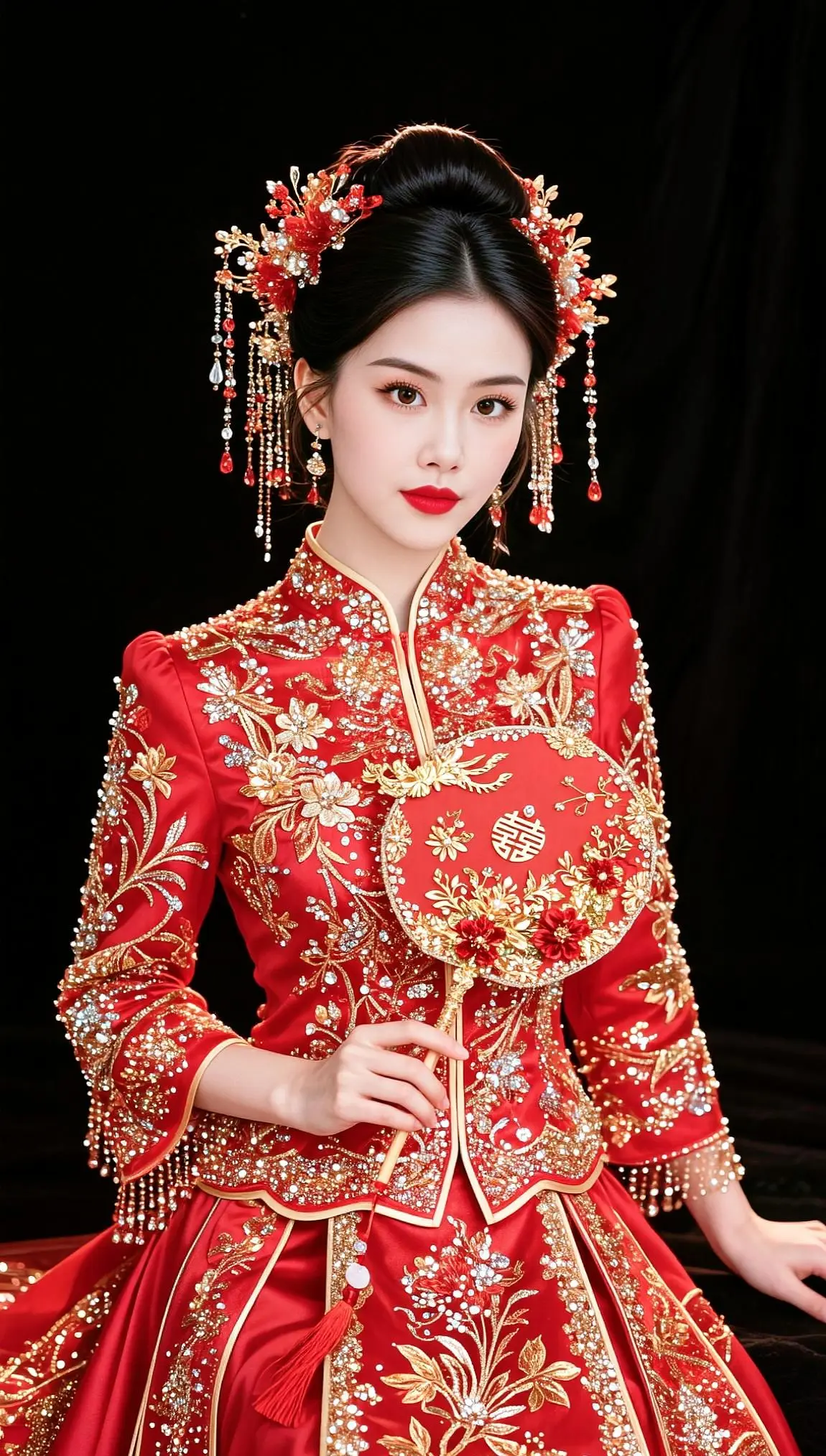 AI国风秀禾新娘写真 ai创作 二创激励计划 玩法合伙人计划 秀禾服新娘造型