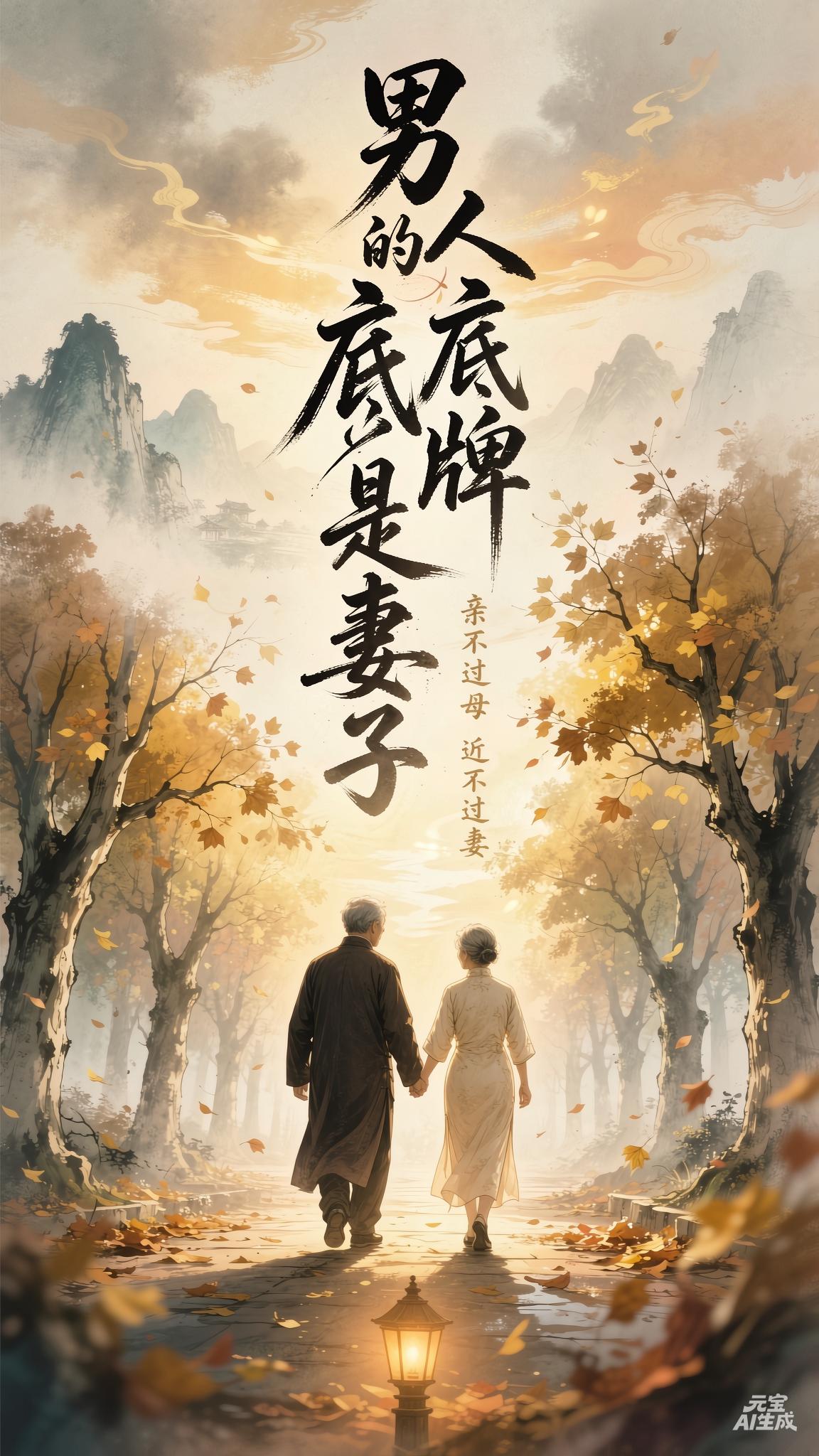 男人的底牌是妻子，亲不过母近不过妻，妻子是青年时的情人，中年是伴侣，暮年时的守候