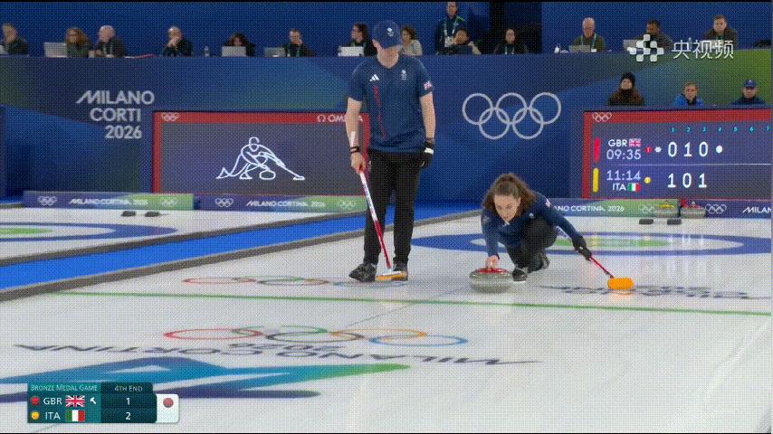 【奥运铜牌赛】英国上半场太郁闷了，被偷两局，第四局圆心完全封死，很难不被偷，意大