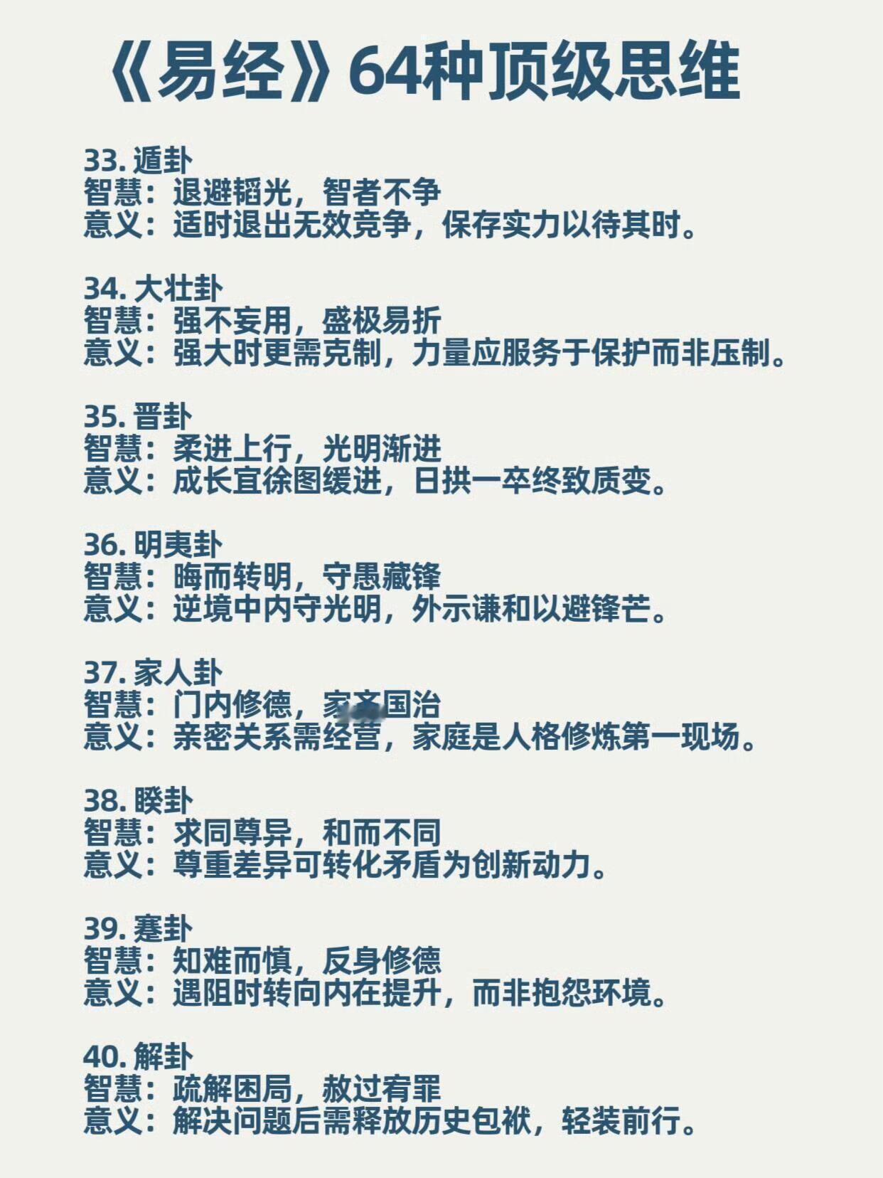 《周易》的64个顶流思维模型启示 ​​​