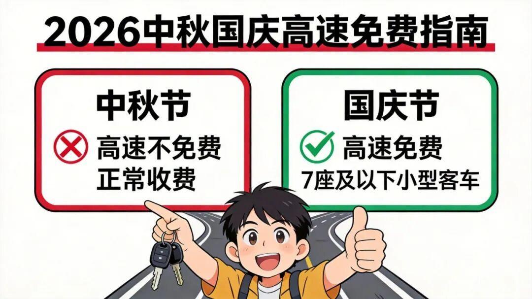 双节在即，这些高速费减免规则赶紧看
     今年中秋国庆假期可拼出最长13天连