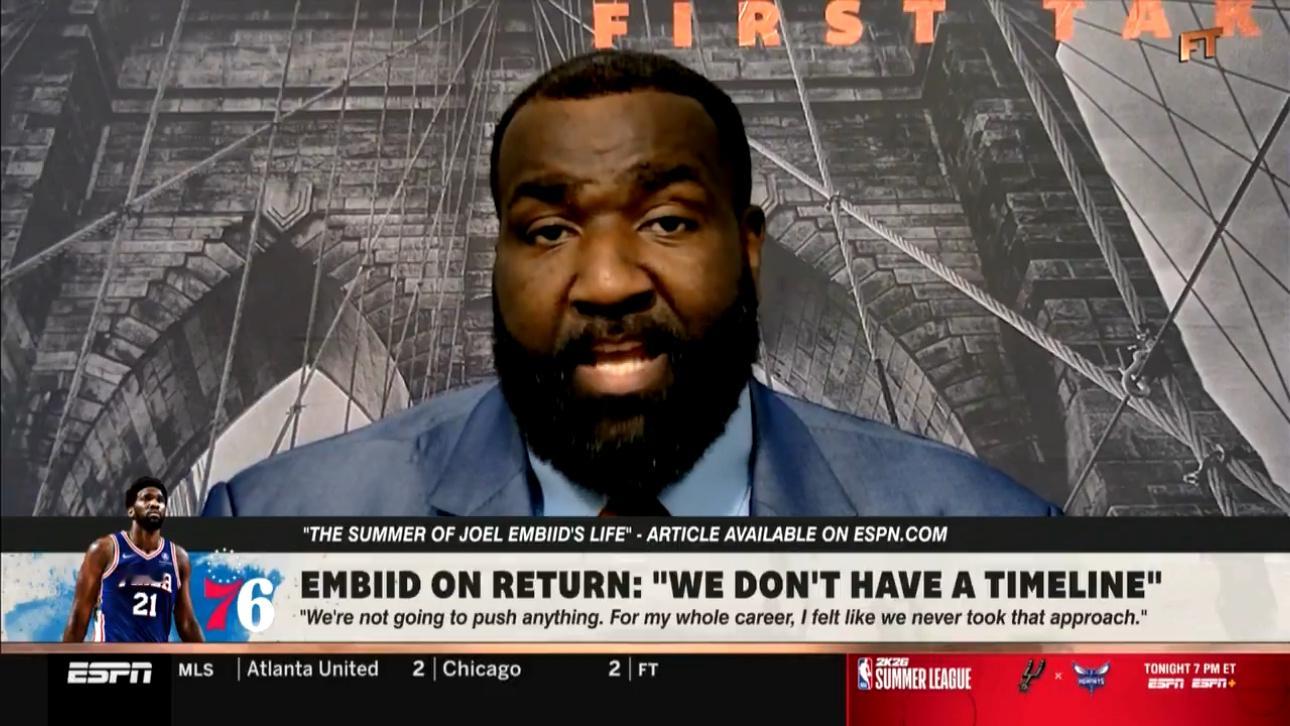 ESPN评论员肯德里克·帕金斯近日在节目中表示，“费城76人队的时间紧迫…当你谈