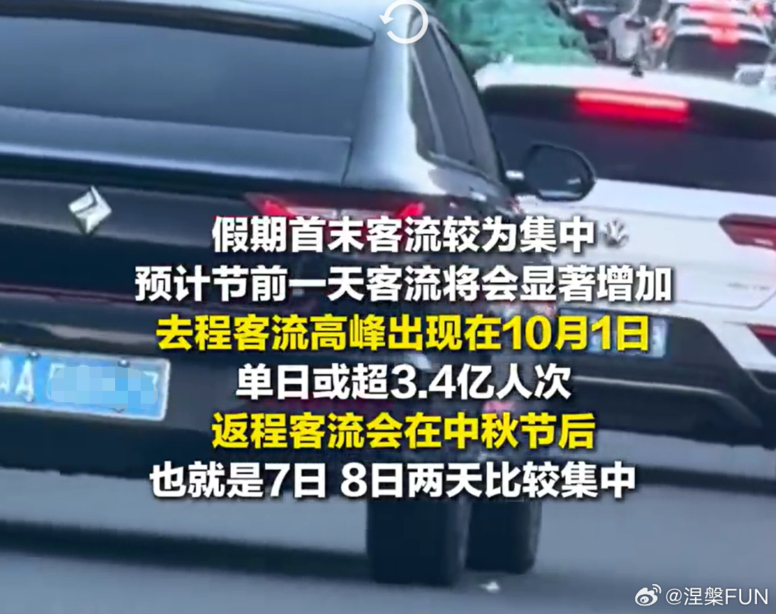 国庆中秋出行避开这2个客流高峰大家都知道这是开始两天和结束2天，就是客流高峰啊，