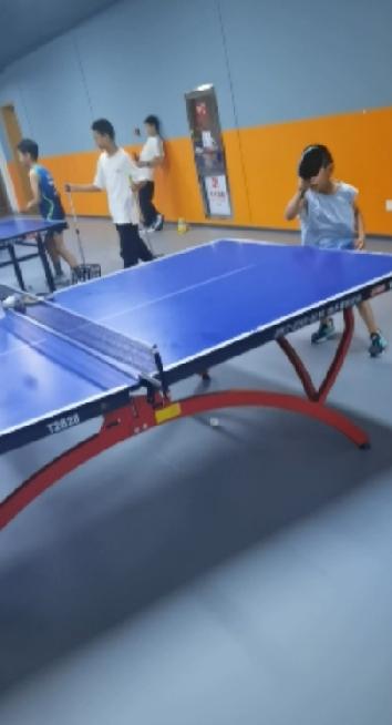 这里学乒乓球的小朋友还挺多的，大部分都是为了孩子的爱好，据说，乒乓球也是中考体育