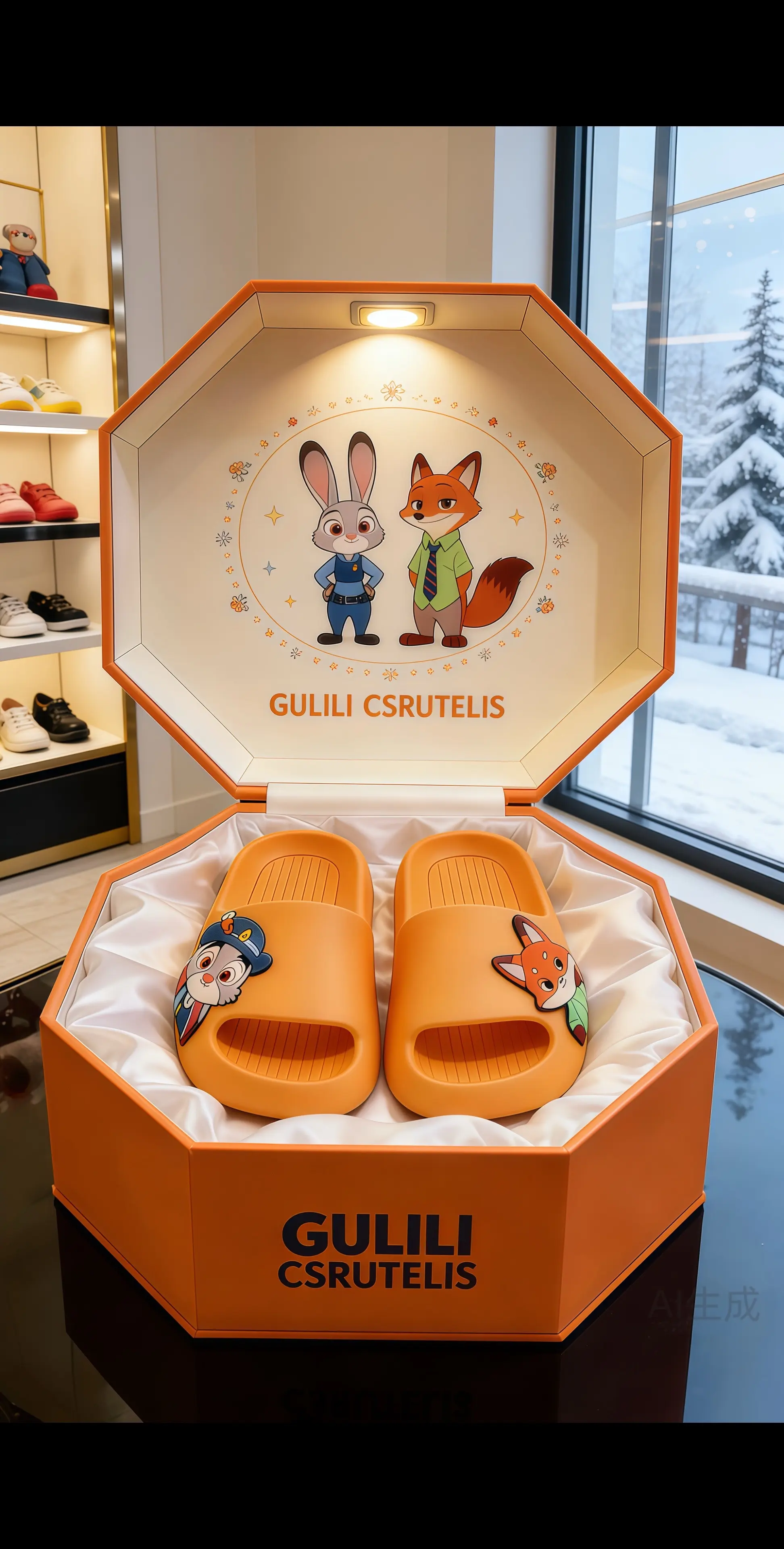 亲子拖鞋洗澡拖鞋 儿童拖鞋卡通拖鞋 朱迪尼克